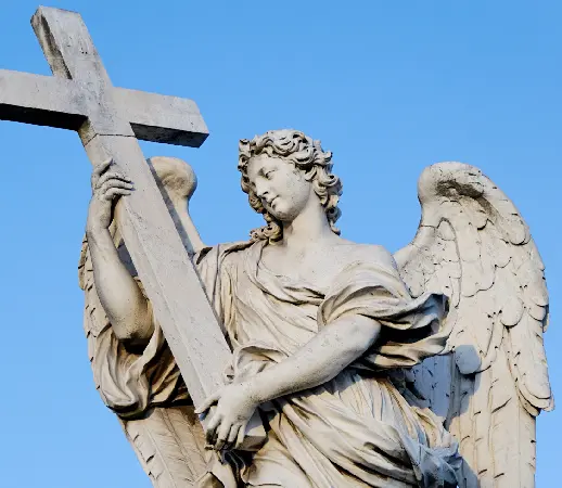 "Angel with the Cross", sculptor: Ercole Ferrata