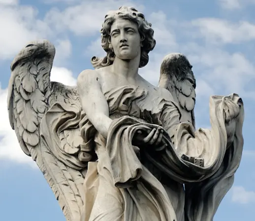 "Angel with the Garment and Dice", sculptor: Paolo Naldini